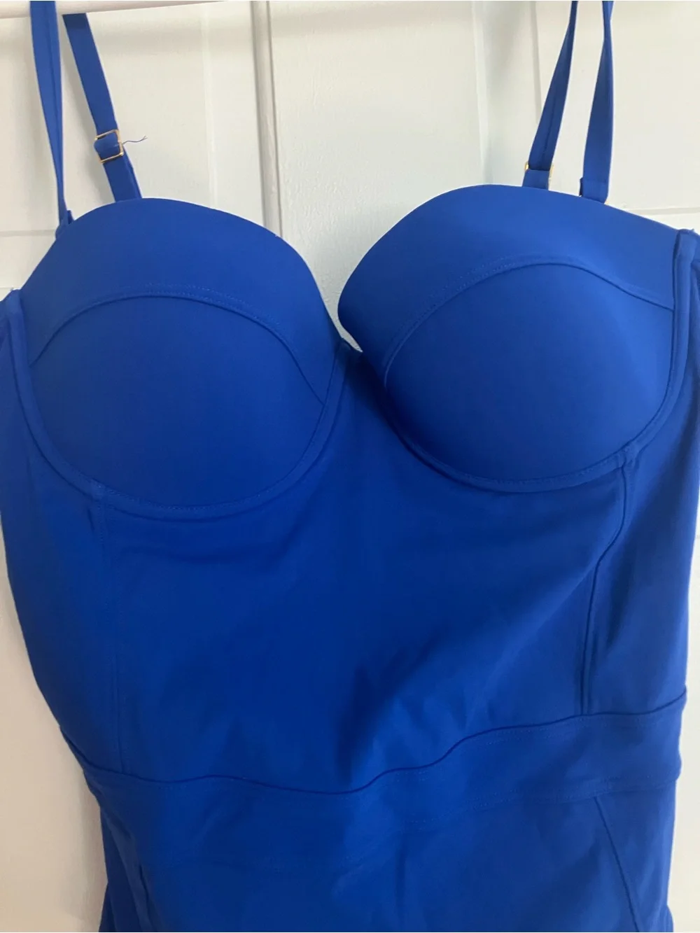 Tory Burch Cobalt Blue One-Piece Swimsuit with Molded Cups